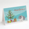 South African Hamster Merry Christmas Greeting Cards Pack of 8 Blank Cards with Envelopes Whimsical A7 Size 5x7