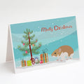 Turkish Hamster Merry Christmas Greeting Cards Pack of 8 Blank Cards with Envelopes Whimsical A7 Size 5x7