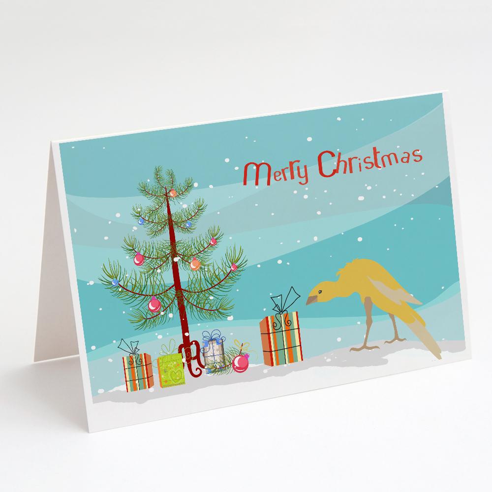 Belgian Hunchback Canary Merry Christmas Greeting Cards Pack of 8 Blank Cards with Envelopes Whimsical A7 Size 5x7