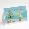 French Curly Canary Merry Christmas Greeting Cards Pack of 8 Blank Cards with Envelopes Whimsical A7 Size 5x7