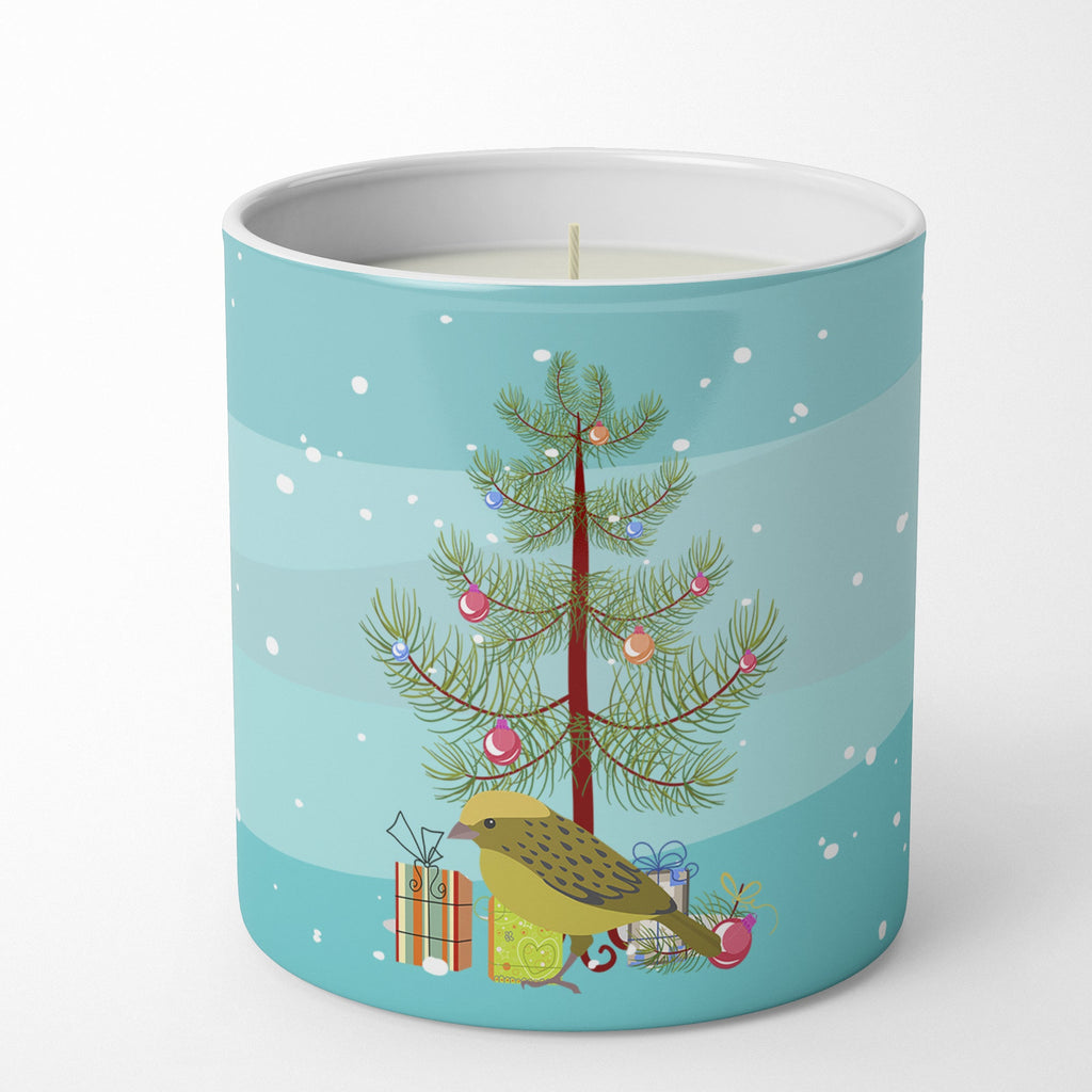 Lizard Canary Merry Christmas Decorative Soy Candle Nature Soy Wax Essential Oil Home Decor Ideal for Bedroom Kitchen Bath Office Gift, 10 oz