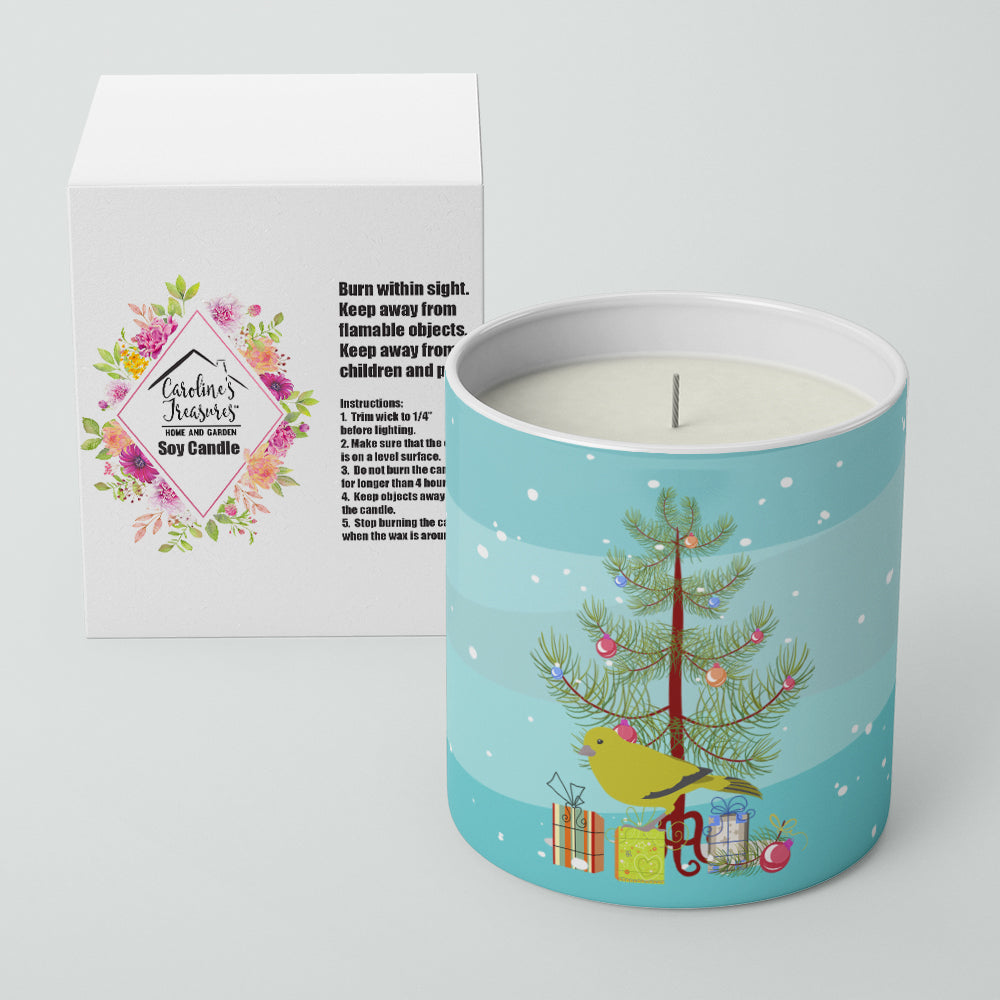 London Canary Merry Christmas Decorative Soy Candle Nature Soy Wax Essential Oil Home Decor Ideal for Bedroom Kitchen Bath Office Gift, 10 oz
