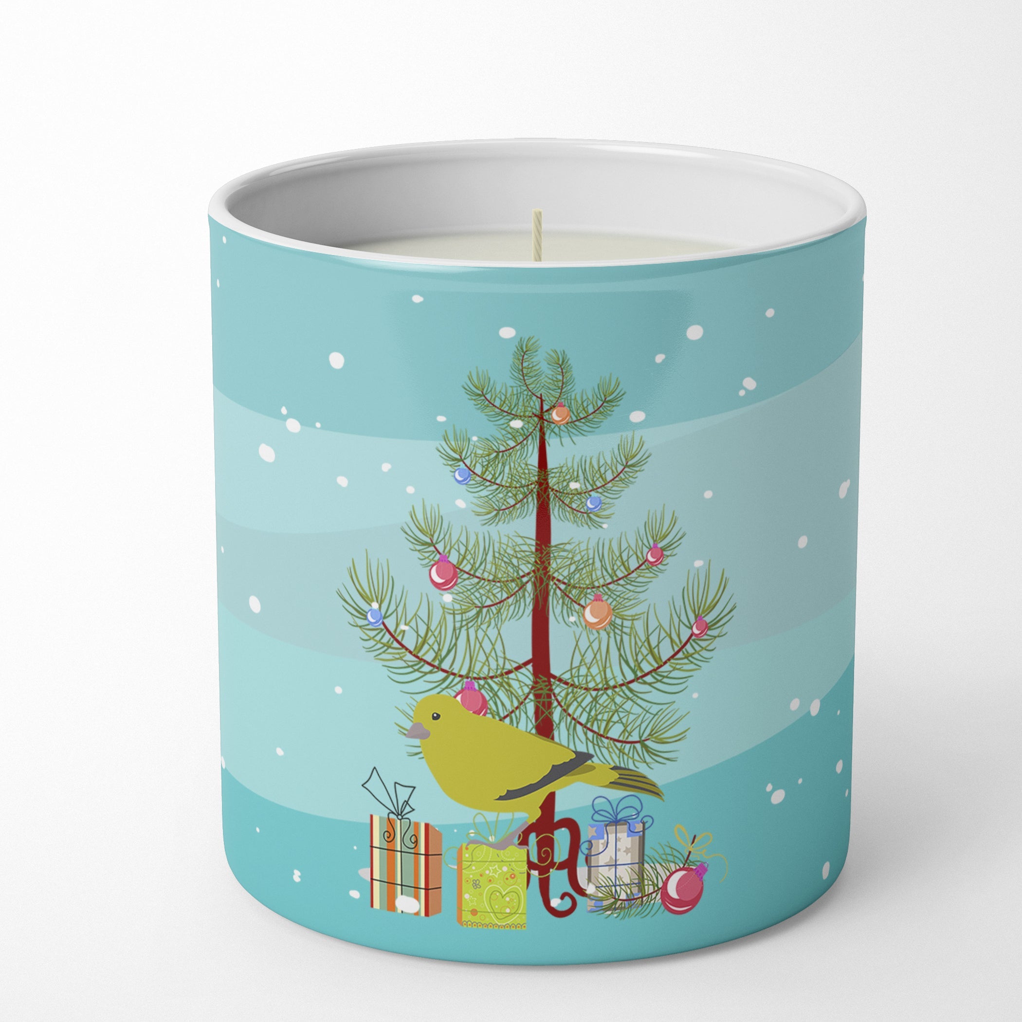 London Canary Merry Christmas Decorative Soy Candle Nature Soy Wax Essential Oil Home Decor Ideal for Bedroom Kitchen Bath Office Gift, 10 oz