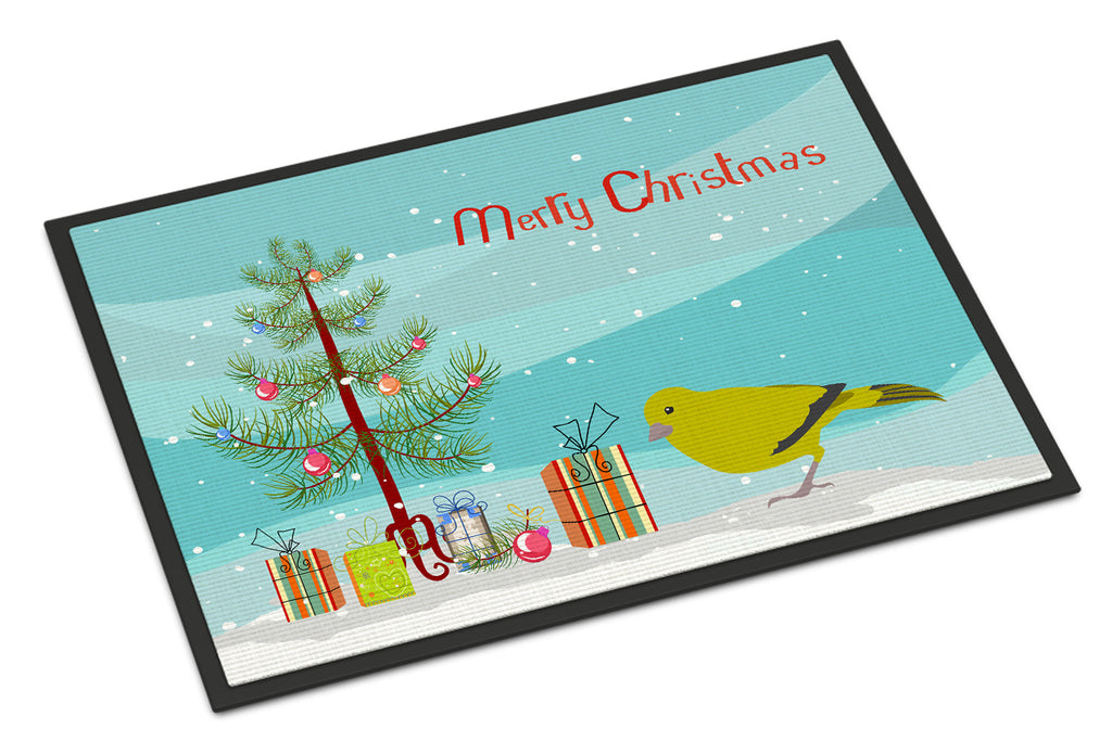 London Canary Merry Christmas Doormat Indoor Outdoor 24H X 36W Front Door Mat Rugs for Entryway, Non Slip Washable Low Pile,