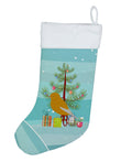 Norwich Canary Merry Christmas Holiday Stocking Double-Sided Print, Polyester Suede,11x18, Made in USA