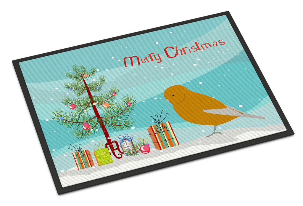 Norwich Canary Merry Christmas Doormat Indoor Outdoor 24H X 36W Front Door Mat Rugs for Entryway, Non Slip Washable Low Pile,