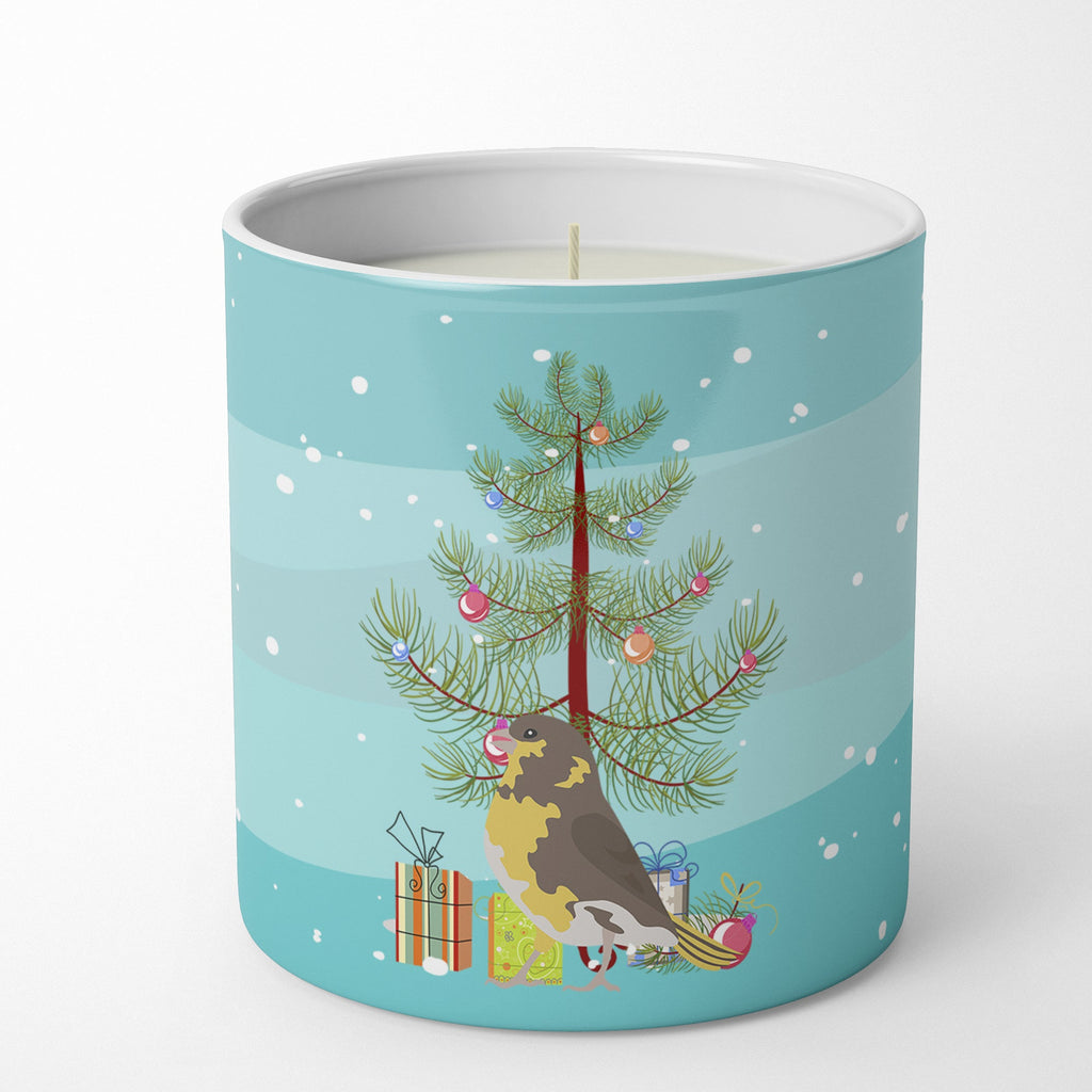 Spanish Canary Merry Christmas Decorative Soy Candle Nature Soy Wax Essential Oil Home Decor Ideal for Bedroom Kitchen Bath Office Gift, 10 oz