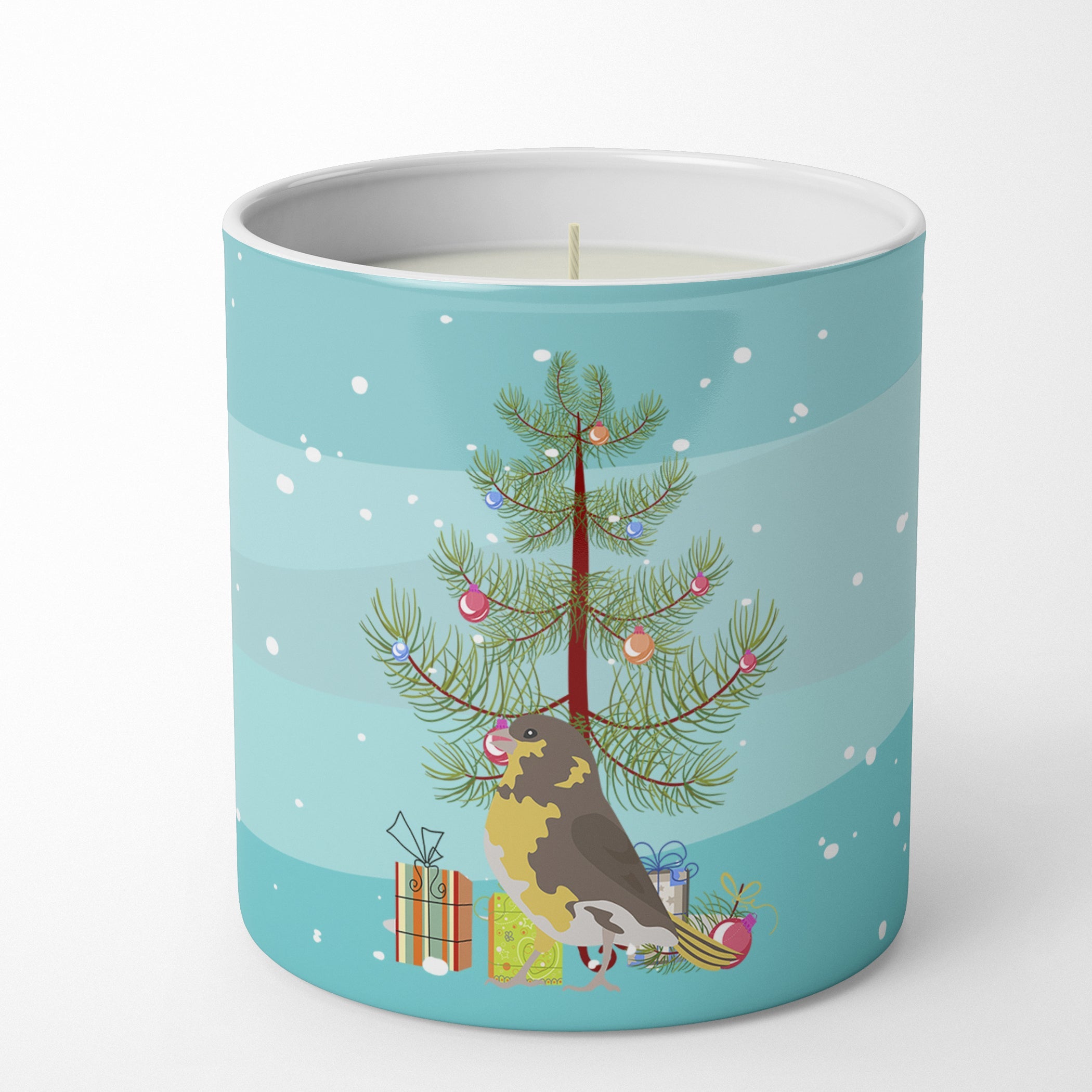 Spanish Canary Merry Christmas Decorative Soy Candle Nature Soy Wax Essential Oil Home Decor Ideal for Bedroom Kitchen Bath Office Gift, 10 oz