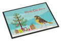 Spanish Canary Merry Christmas Doormat Indoor Outdoor 24H X 36W Front Door Mat Rugs for Entryway, Non Slip Washable Low Pile,