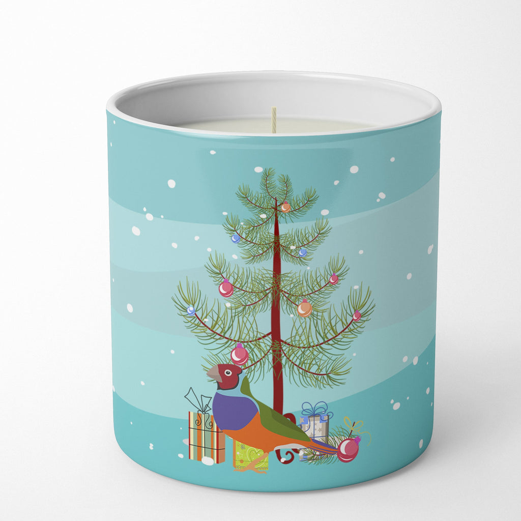 Amadina Merry Christmas Decorative Soy Candle Nature Soy Wax Essential Oil Home Decor Ideal for Bedroom Kitchen Bath Office Gift, 10 oz