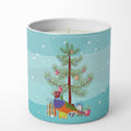 Amadina Merry Christmas Decorative Soy Candle Nature Soy Wax Essential Oil Home Decor Ideal for Bedroom Kitchen Bath Office Gift, 10 oz