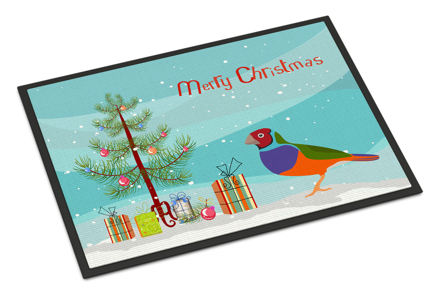 Amadina Merry Christmas Doormat Indoor Outdoor 24H X 36W Front Door Mat Rugs for Entryway, Non Slip Washable Low Pile,