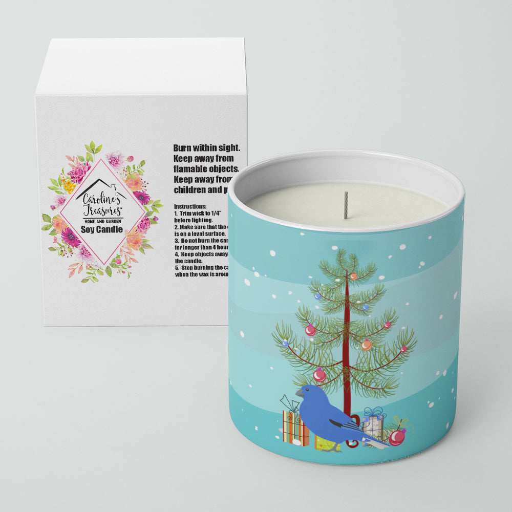 Bunting Merry Christmas Decorative Soy Candle Nature Soy Wax Essential Oil Home Decor Ideal for Bedroom Kitchen Bath Office Gift, 10 oz