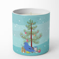Bunting Merry Christmas Decorative Soy Candle Nature Soy Wax Essential Oil Home Decor Ideal for Bedroom Kitchen Bath Office Gift, 10 oz