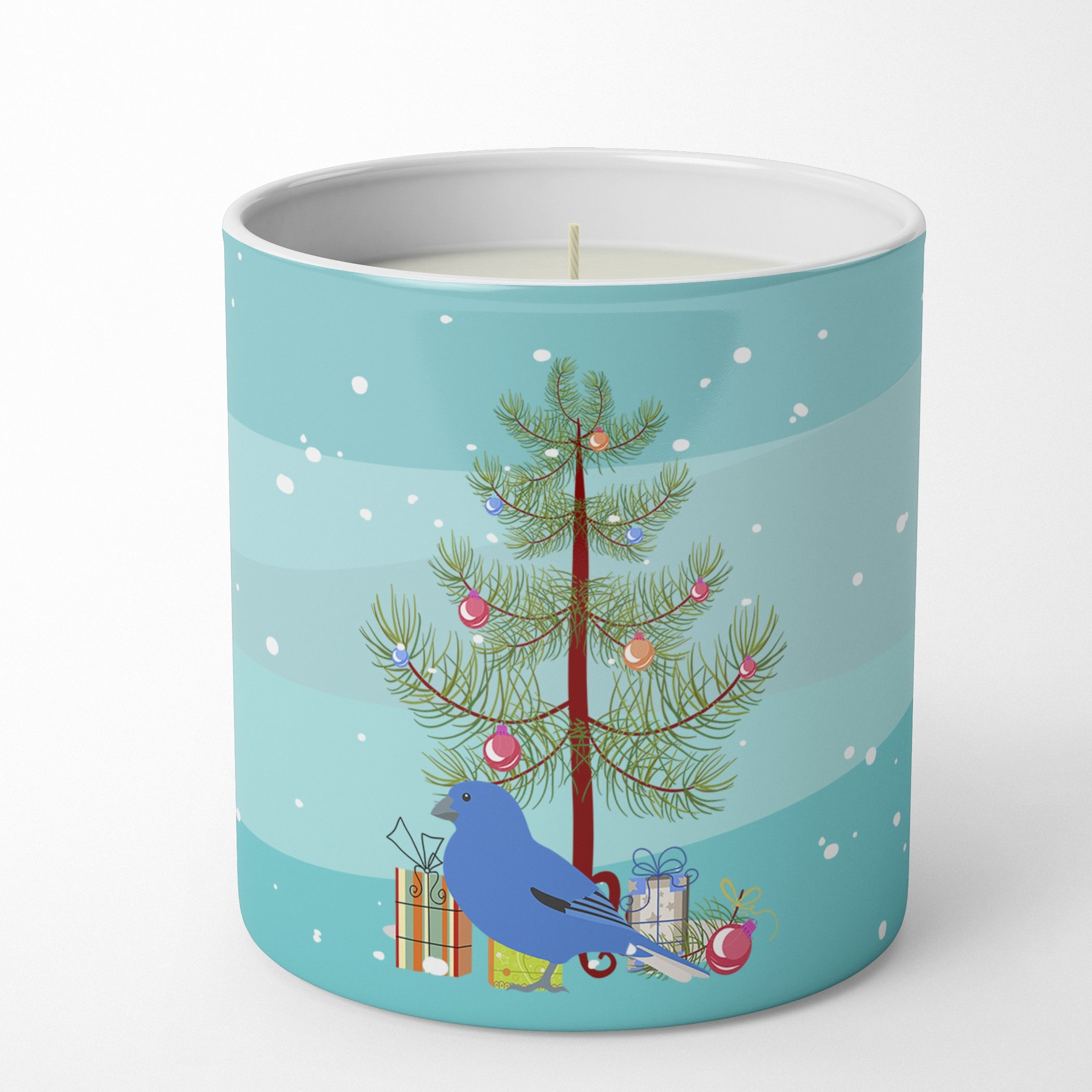 Bunting Merry Christmas Decorative Soy Candle Nature Soy Wax Essential Oil Home Decor Ideal for Bedroom Kitchen Bath Office Gift, 10 oz