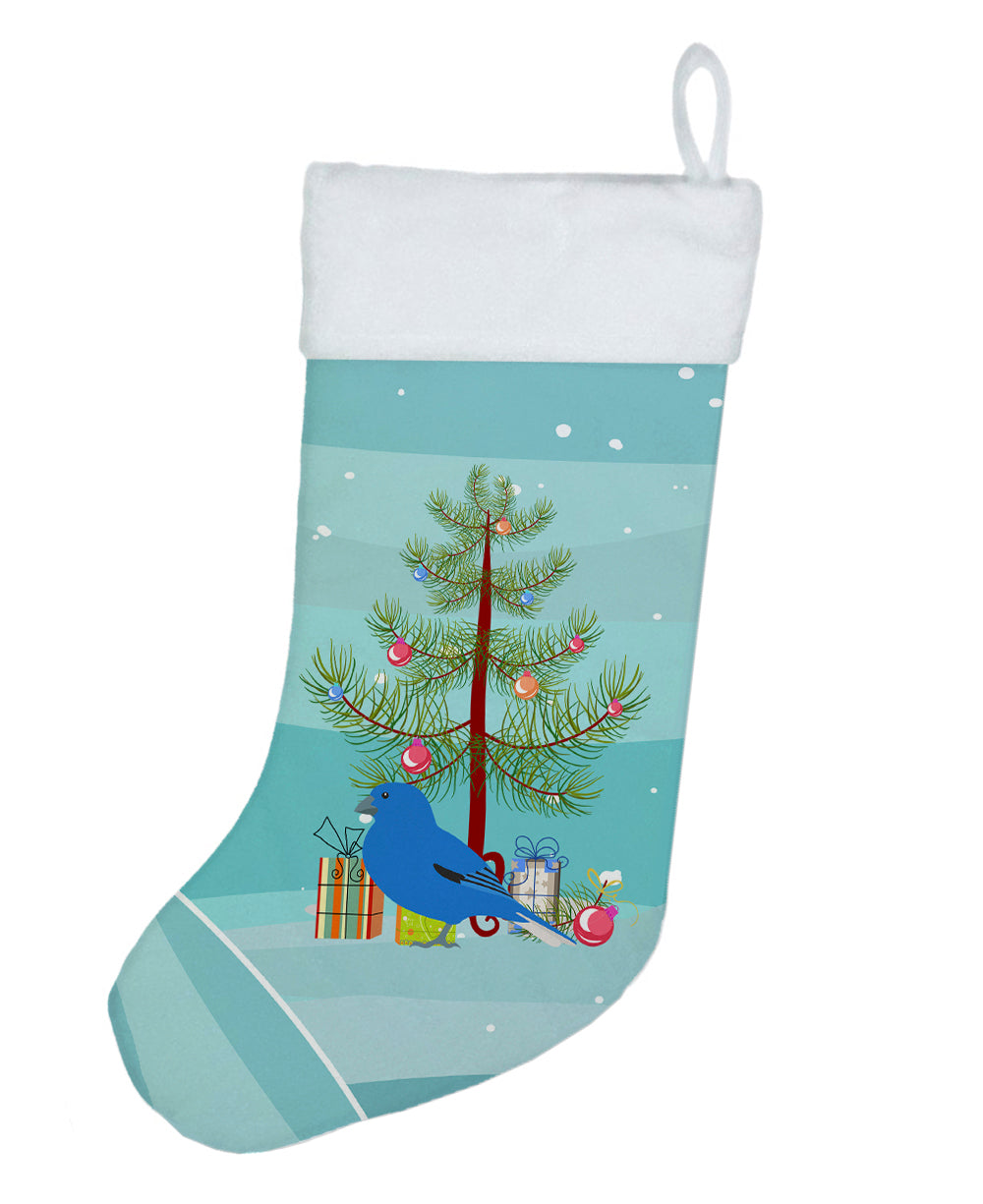Bunting Merry Christmas Holiday Stocking Double-Sided Print, Polyester Suede,11x18, Made in USA