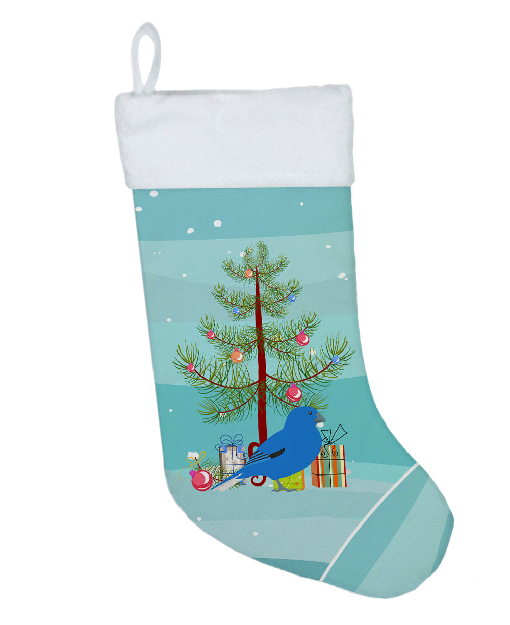 Bunting Merry Christmas Holiday Stocking Double-Sided Print, Polyester Suede,11x18, Made in USA