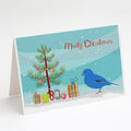 Bunting Merry Christmas Greeting Cards Pack of 8 Blank Cards with Envelopes Whimsical A7 Size 5x7