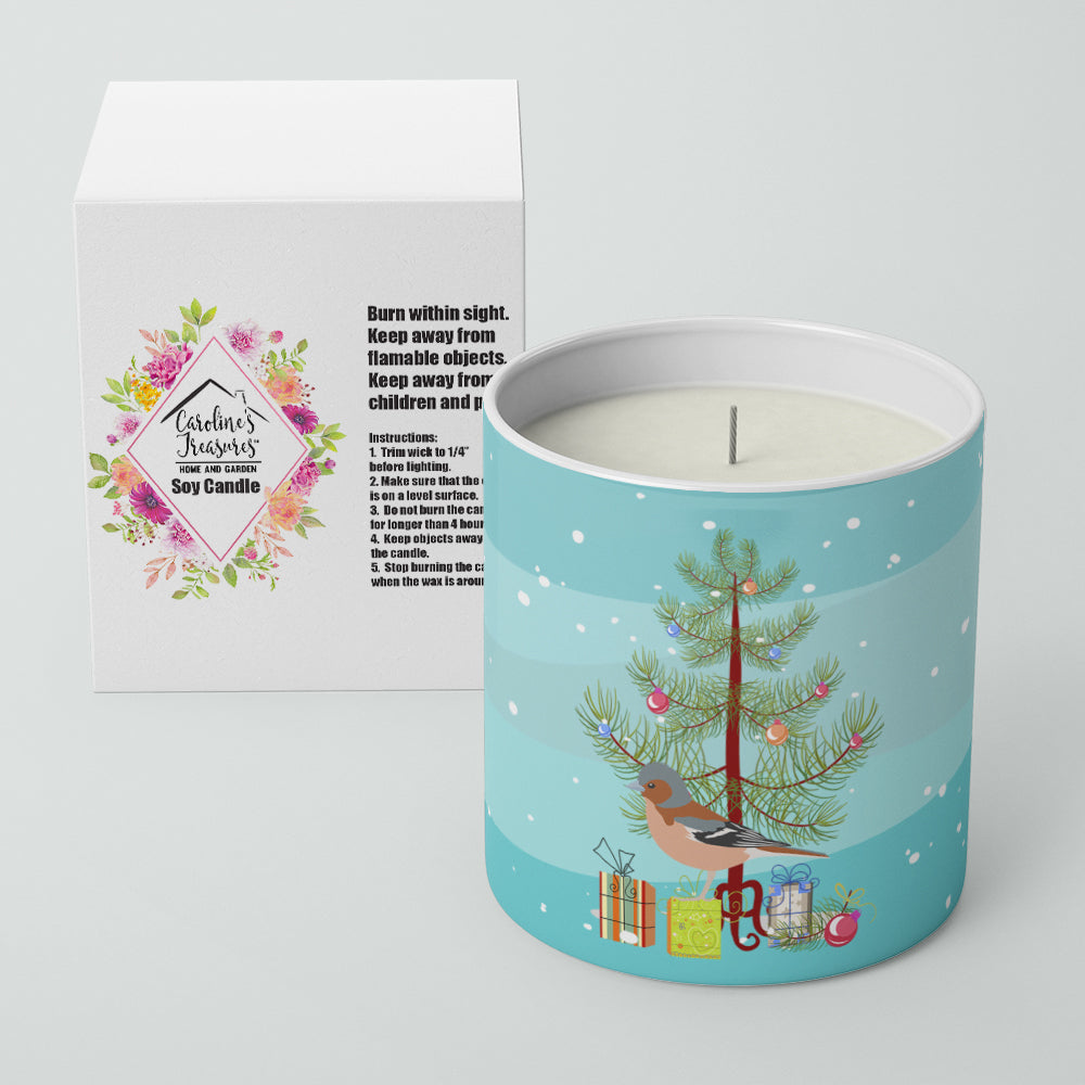 Finch Merry Christmas Decorative Soy Candle Nature Soy Wax Essential Oil Home Decor Ideal for Bedroom Kitchen Bath Office Gift, 10 oz