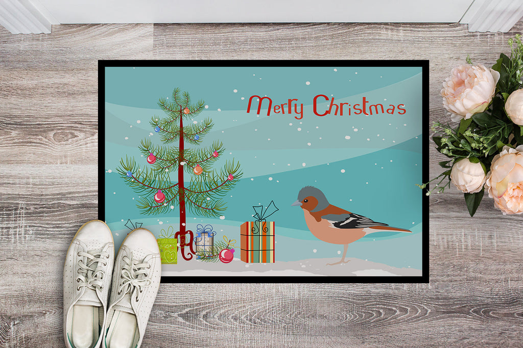 Finch Merry Christmas Doormat Indoor Outdoor 18H X 27W Front Door Mat Rugs for Entryway, Non Slip Washable