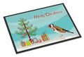 Gold Finch Merry Christmas Doormat Indoor Outdoor 24H X 36W Front Door Mat Rugs for Entryway, Non Slip Washable Low Pile,
