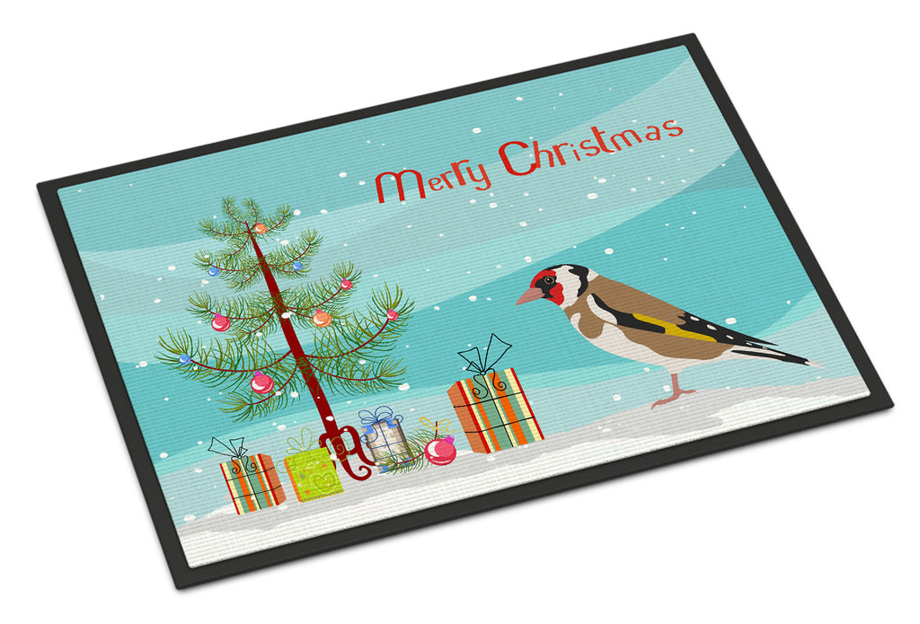 Gold Finch Merry Christmas Doormat Indoor Outdoor 18H X 27W Front Door Mat Rugs for Entryway, Non Slip Washable