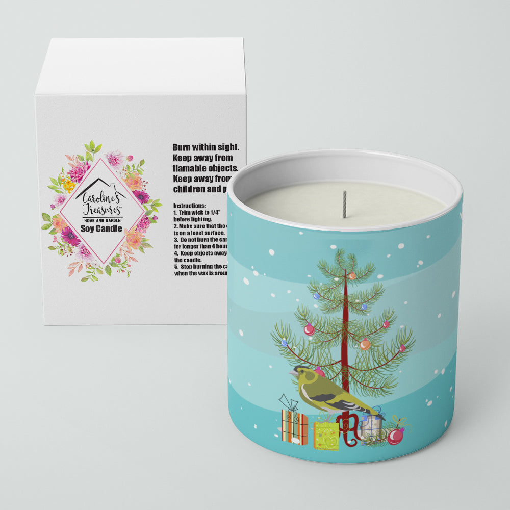 Siskin Merry Christmas Decorative Soy Candle Nature Soy Wax Essential Oil Home Decor Ideal for Bedroom Kitchen Bath Office Gift, 10 oz
