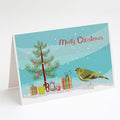 Siskin Merry Christmas Greeting Cards Pack of 8 Blank Cards with Envelopes Whimsical A7 Size 5x7