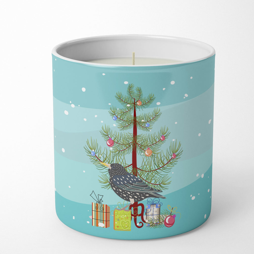 Starling Merry Christmas Decorative Soy Candle Nature Soy Wax Essential Oil Home Decor Ideal for Bedroom Kitchen Bath Office Gift, 10 oz