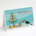 Toucan Merry Christmas Greeting Cards Pack of 8 Blank Cards with Envelopes Whimsical A7 Size 5x7
