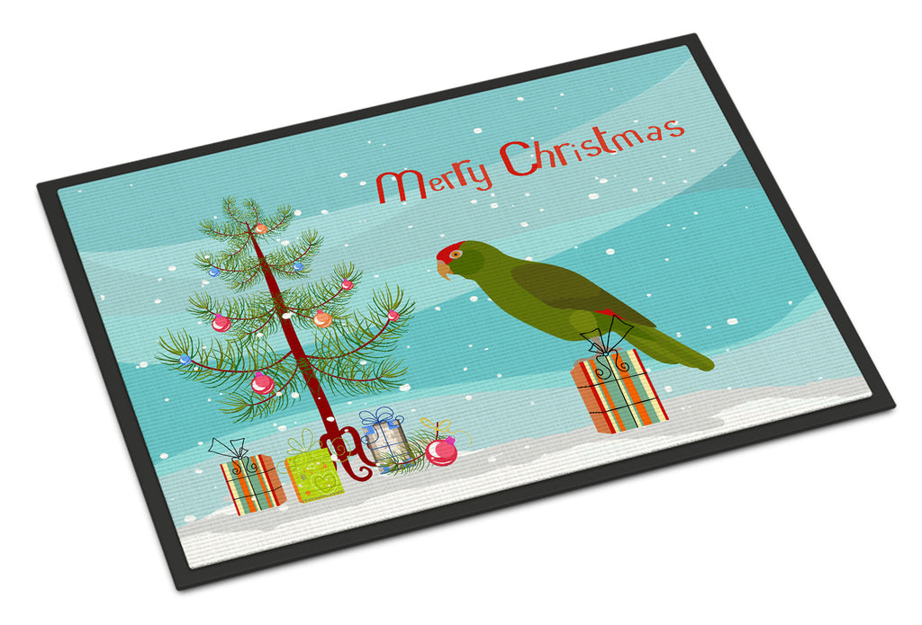 Amazon Parrot Merry Christmas Doormat Indoor Outdoor 24H X 36W Front Door Mat Rugs for Entryway, Non Slip Washable Low Pile,
