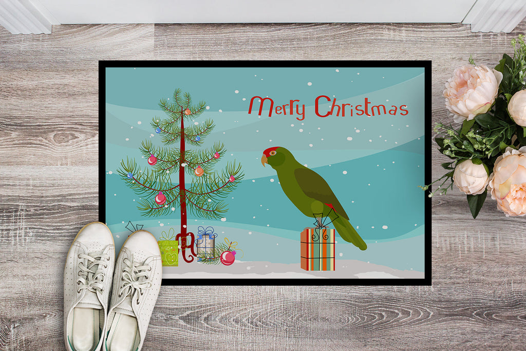 Amazon Parrot Merry Christmas Doormat Indoor Outdoor 18H X 27W Front Door Mat Rugs for Entryway, Non Slip Washable
