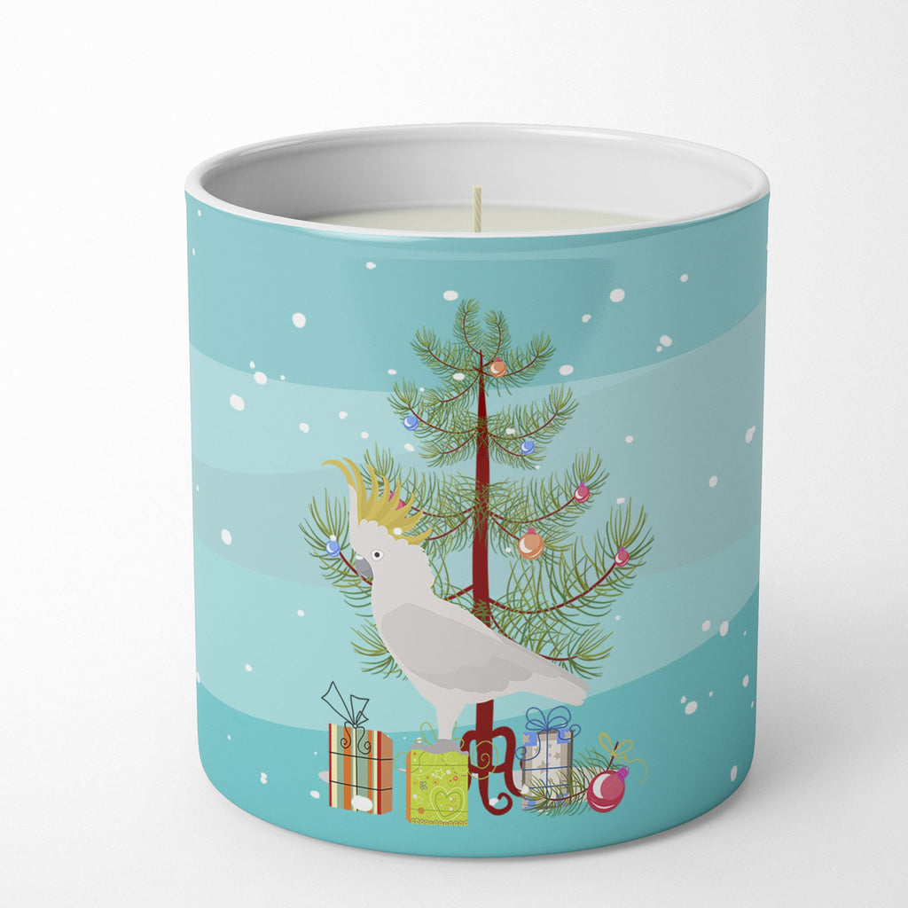 Cockatoo Merry Christmas Decorative Soy Candle Nature Soy Wax Essential Oil Home Decor Ideal for Bedroom Kitchen Bath Office Gift, 10 oz