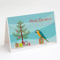 Macaw Merry Christmas Greeting Cards Pack of 8 Blank Cards with Envelopes Whimsical A7 Size 5x7
