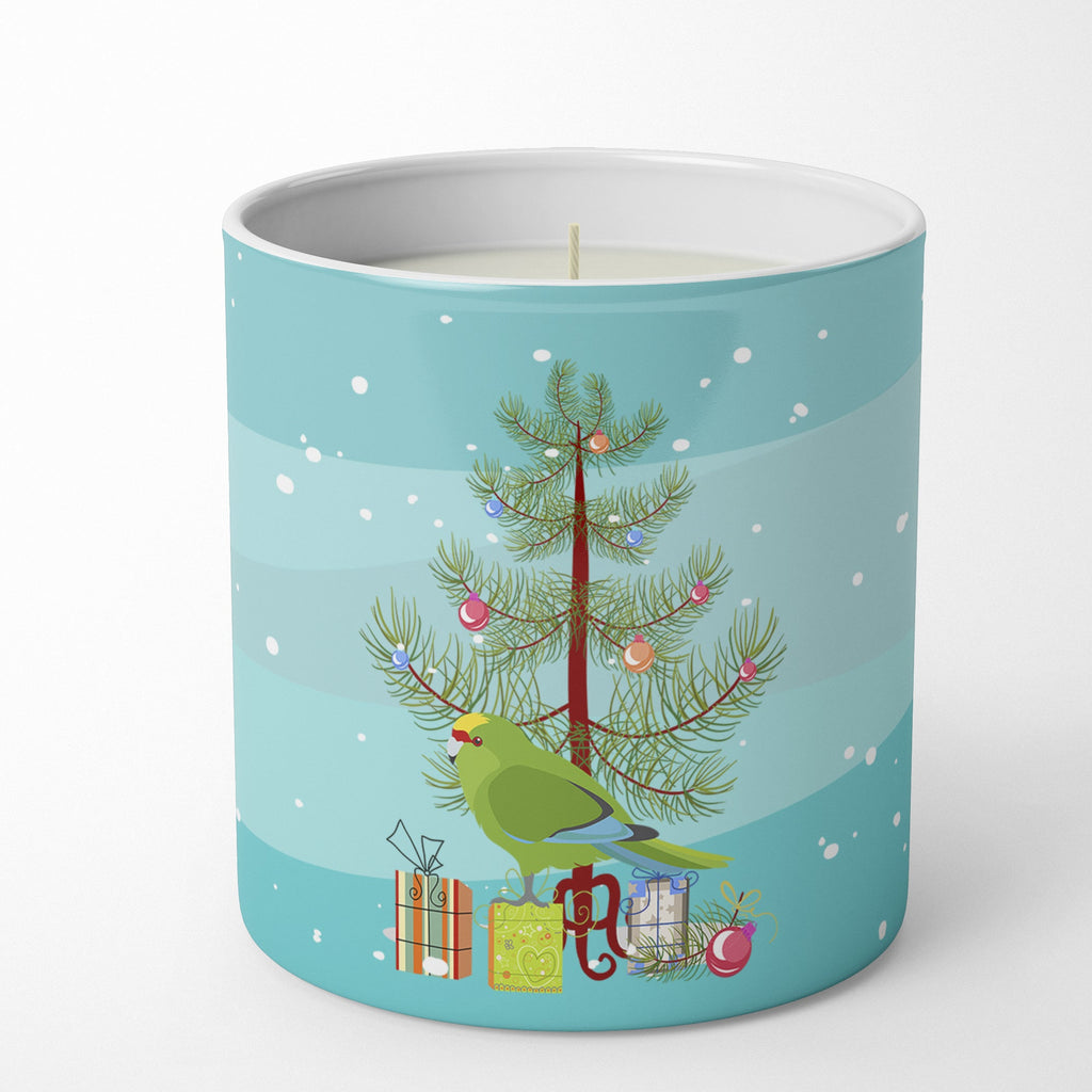 New Zealand Parakeet Merry Christmas Decorative Soy Candle Nature Soy Wax Essential Oil Home Decor Ideal for Bedroom Kitchen Bath Office Gift, 10 oz