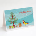 Rosella Merry Christmas Greeting Cards Pack of 8 Blank Cards with Envelopes Whimsical A7 Size 5x7