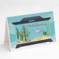 Moonlight Gourami Merry Christmas Greeting Cards Pack of 8 Blank Cards with Envelopes Whimsical A7 Size 5x7