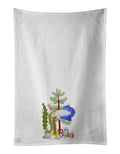 Plakat Betta Merry Christmas Kitchen Towel Set of 2 White Dish Towels Decorative Bathroom Hand towel for Hand, Face, Hair, Yoga, Tea, Dishcloth, 19 X 28", White