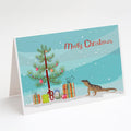 Monitor Lizard Merry Christmas Greeting Cards Pack of 8 Blank Cards with Envelopes Whimsical A7 Size 5x7