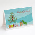 Iguana Merry Christmas Greeting Cards Pack of 8 Blank Cards with Envelopes Whimsical A7 Size 5x7