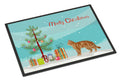 American Wirehair Cat Christmas Doormat Indoor Outdoor 24H X 36W Front Door Mat Rugs for Entryway, Non Slip Washable Low Pile,