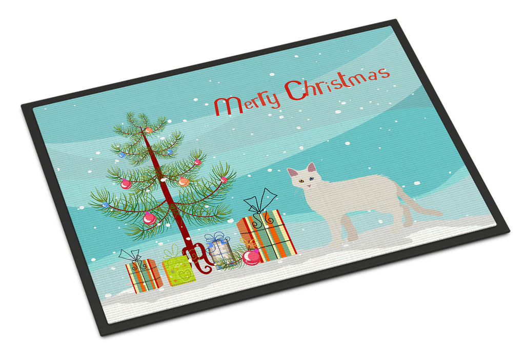Aphrodite Giant Cat Christmas Doormat Indoor Outdoor 24H X 36W Front Door Mat Rugs for Entryway, Non Slip Washable Low Pile,