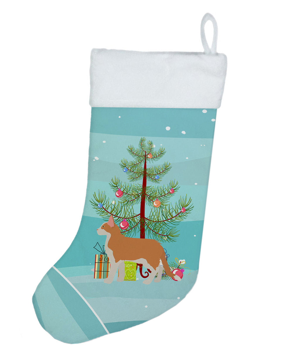 Aphrodite Giant Cat Christmas Holiday Stocking Double-Sided Print, Polyester Suede,11x18, Made in USA