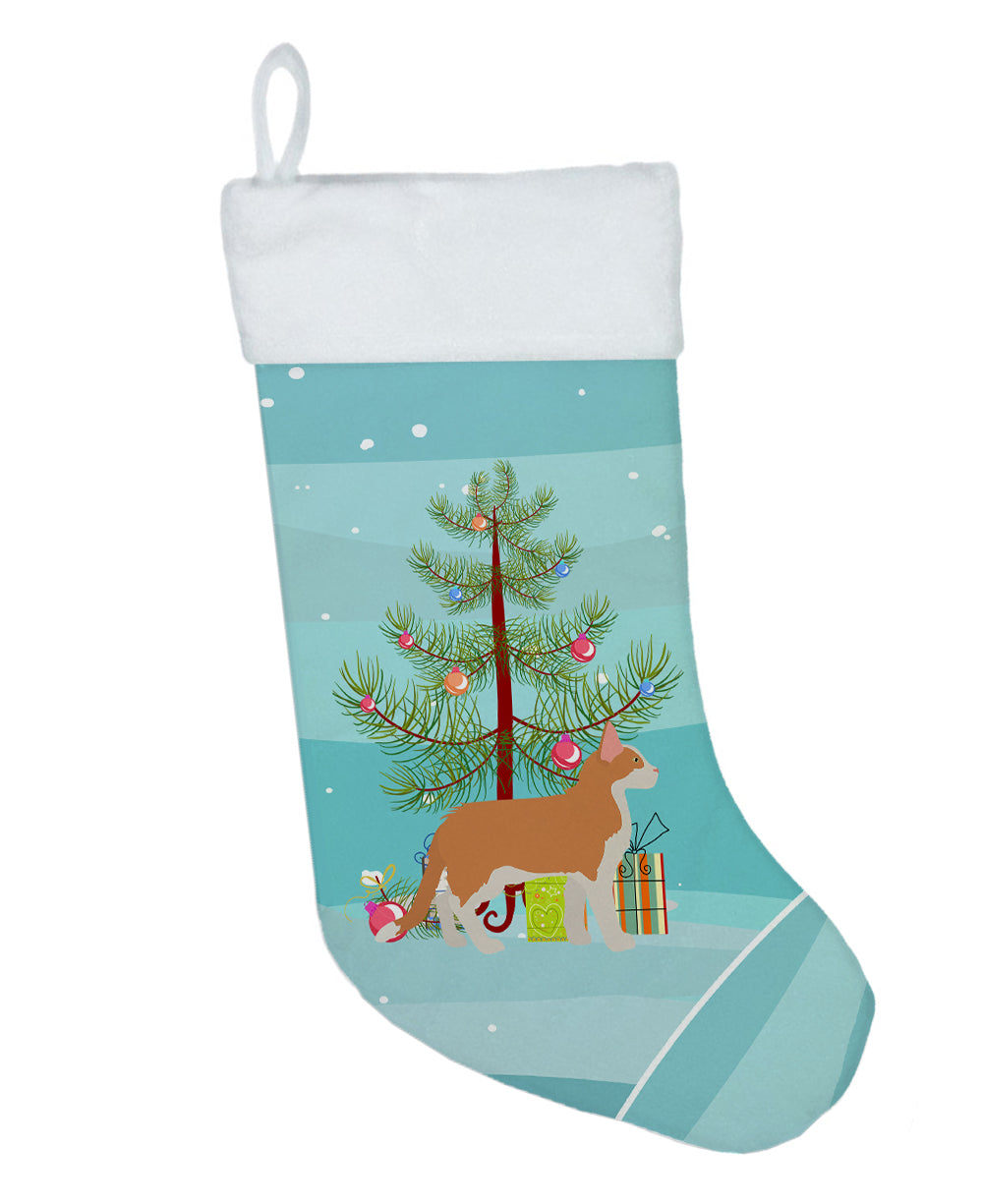 Aphrodite Giant Cat Christmas Holiday Stocking Double-Sided Print, Polyester Suede,11x18, Made in USA