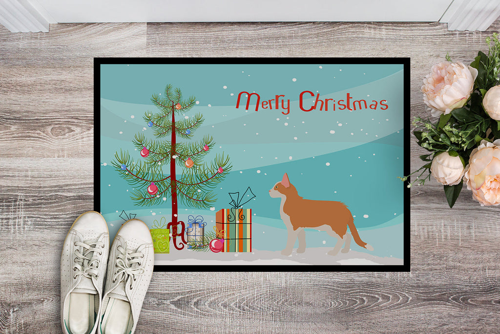 Aphrodite Giant Cat Christmas Doormat Indoor Outdoor 18H X 27W Front Door Mat Rugs for Entryway, Non Slip Washable