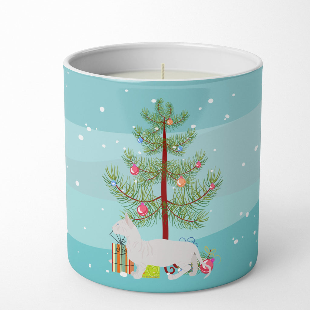 Bambino Cat Christmas Decorative Soy Candle Nature Soy Wax Essential Oil Home Decor Ideal for Bedroom Kitchen Bath Office Gift, 10 oz