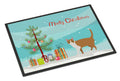 Brazilian Shorthair Cat Christmas Doormat Indoor Outdoor 24H X 36W Front Door Mat Rugs for Entryway, Non Slip Washable Low Pile,