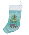 British Shorthair Cat Christmas Holiday Stocking Double-Sided Print, Polyester Suede,11x18, Made in USA