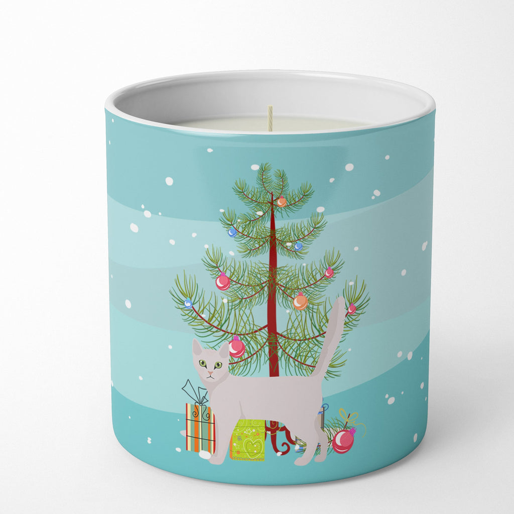 Burmilla Cat Christmas Decorative Soy Candle Nature Soy Wax Essential Oil Home Decor Ideal for Bedroom Kitchen Bath Office Gift, 10 oz
