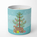 California Spangled Cat Christmas Decorative Soy Candle Nature Soy Wax Essential Oil Home Decor Ideal for Bedroom Kitchen Bath Office Gift, 10 oz